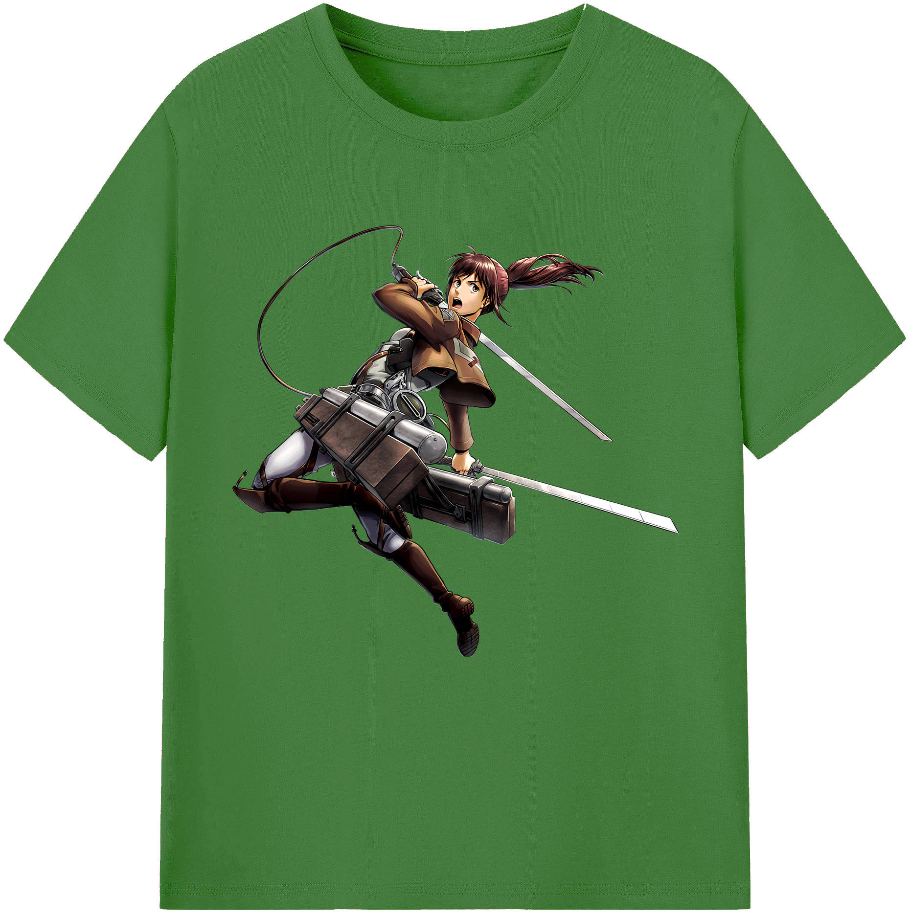（画像用） 進撃の巨人 サシャ·ブラウス Attack on Titan Sasha Blaus レディースカジュアルプリントTシャツ（綿100％）